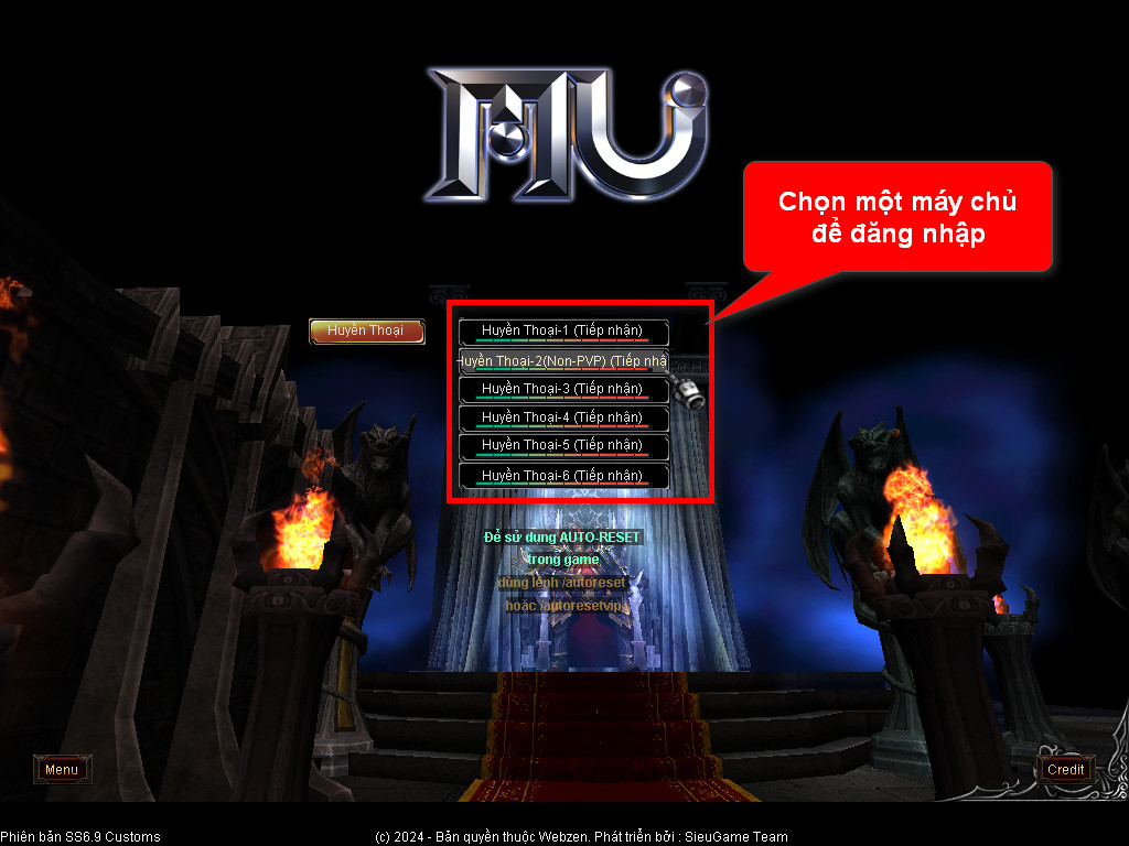 Chức năng chính của Game MU Châu Long