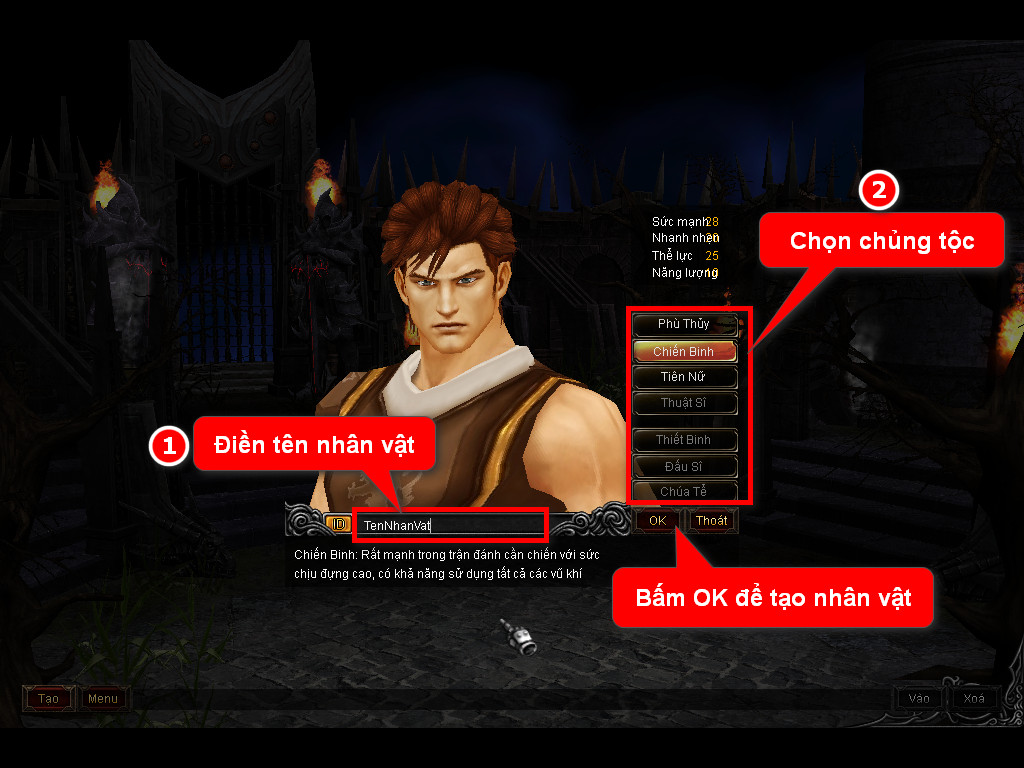 Chức năng chính của Game MU Châu Long